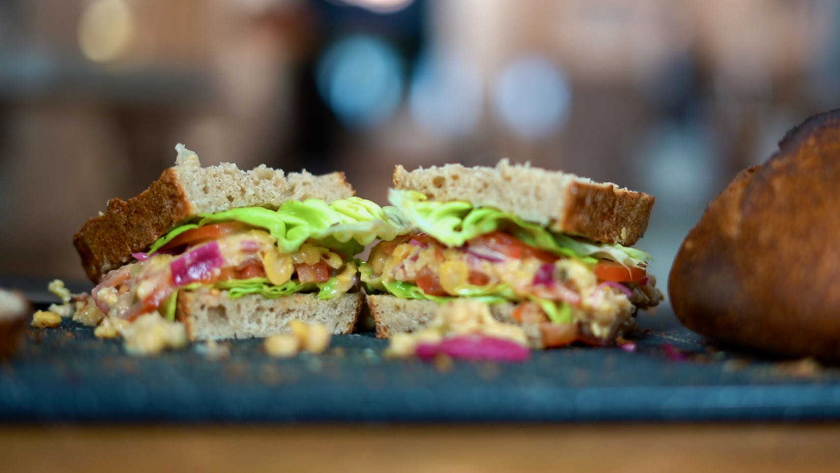 Kichererbsen Sandwich